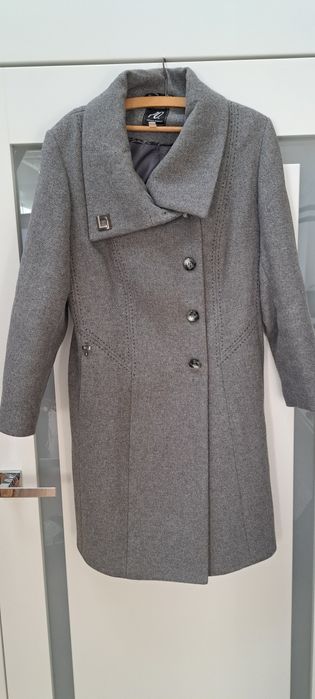 Płaszcz damski Adrianno Damianii rozmiar 50, wełna 80%