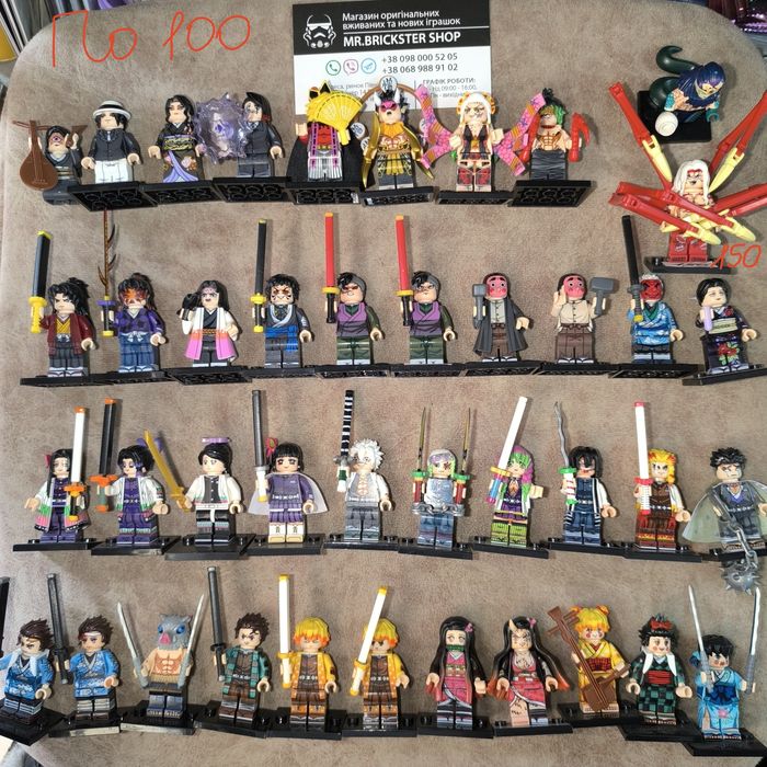 Аниме фигурки Лего Lego ФНАФ Клинок Ван Пис Наруто Очень Странные Дела