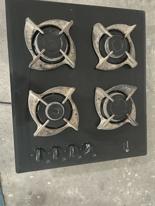 Placa fogão (FAGOR) preta encastrável 2CFI-4GL