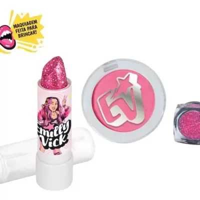 Kit Beauty Mix Emilly Vick Dos Rosa Maquiagem PRONTA ENTREGA