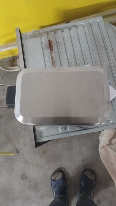 Balde inox 5L c/ tampa e pedal retangular