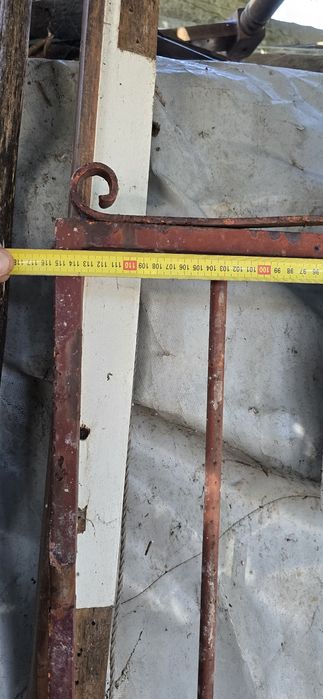 Portão todo em ferro antigo 1.15x1.64
