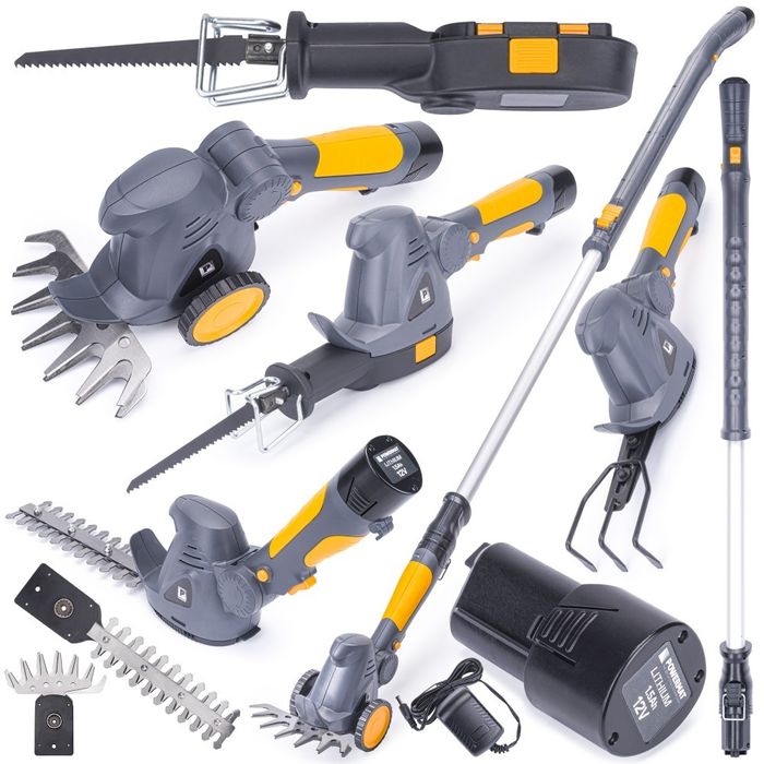 Akumulatorowe nożyce do trawy i krzewów 4w1 PM-ANTK-12M