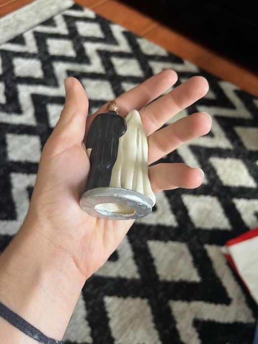 Boneca de porcelana mais um boneco de casal de porcelana