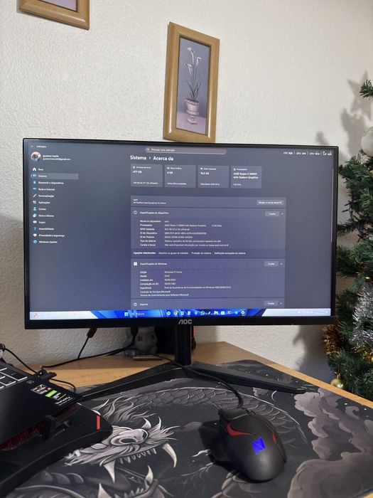 Pack Gaming Completo – HP Pavilion GTX 1650 + Monitor AOC 24”