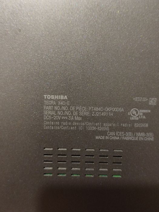 Продам сенсорний ноутбук toshiba tecra x40-e