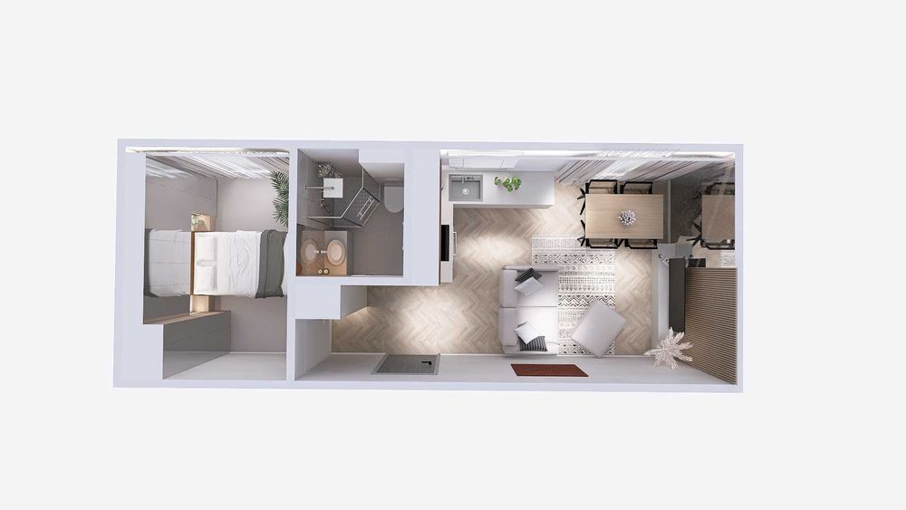 Mieszkanie z tarasem i klimatyzacją w nowym budynku w Namyslowie