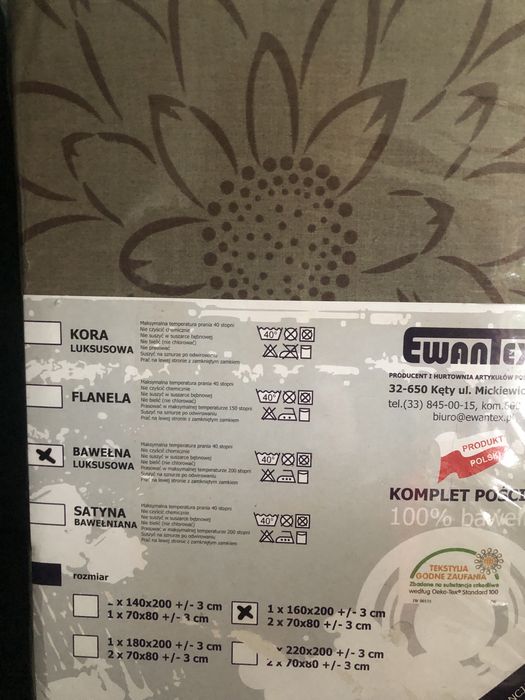 Pościel z bawełny - 3 komplety