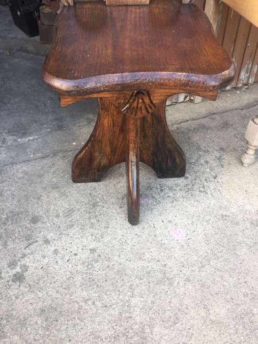 Cadeira banco em Madeira