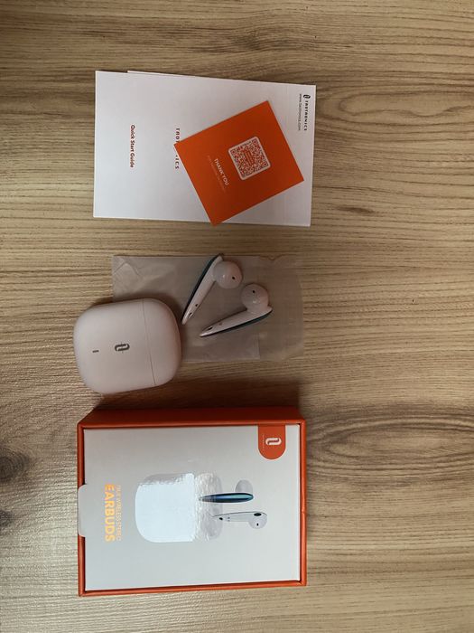 Nowe sluchawki bezprzewodowe douszne Taotronics bh080 biale