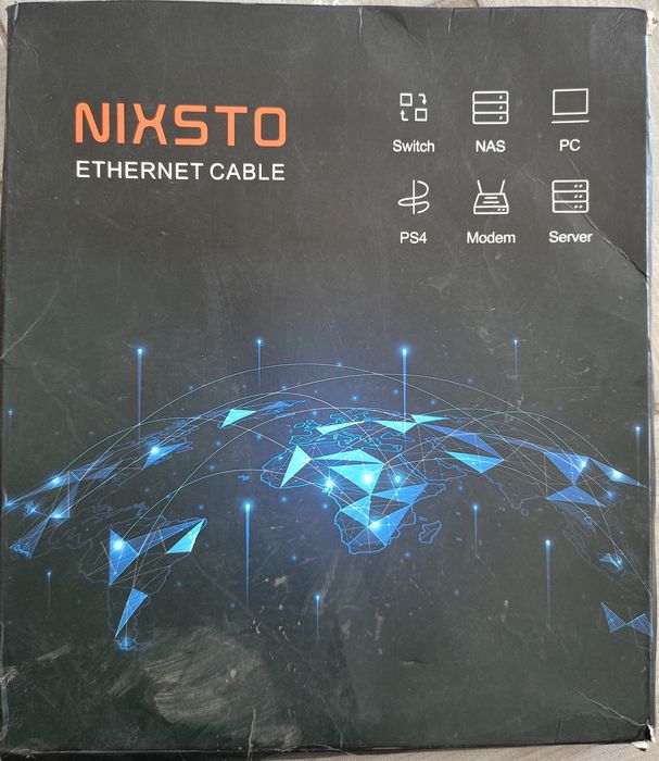Kabel sieciowy Ethernet Nixsto CAT8 15m