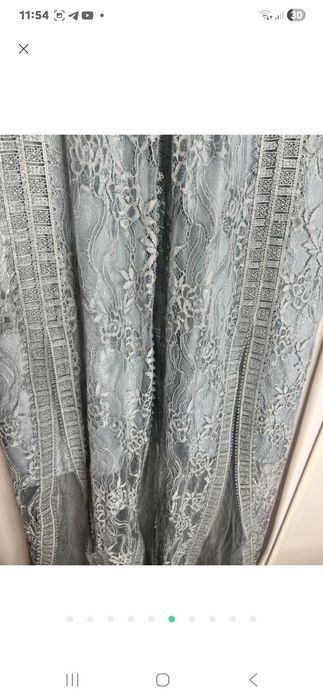 Мереживна блакитна сукня XL 18р.