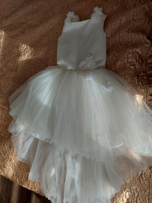 Sukienka dla dziewczynki biała komunia wesele