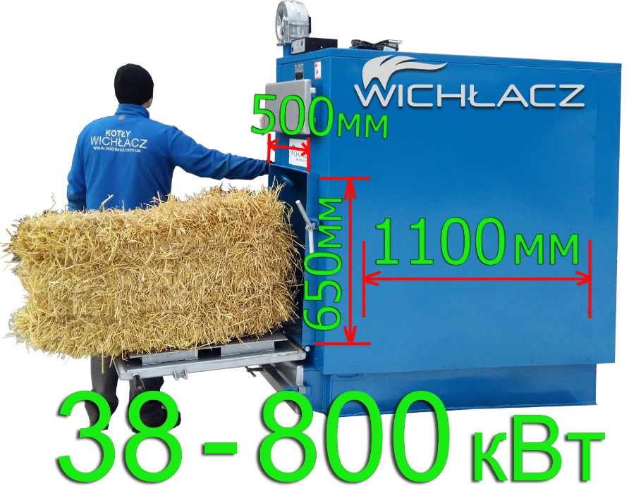 Котлы на тюках соломы Wichlacz S 38-3000 кВт