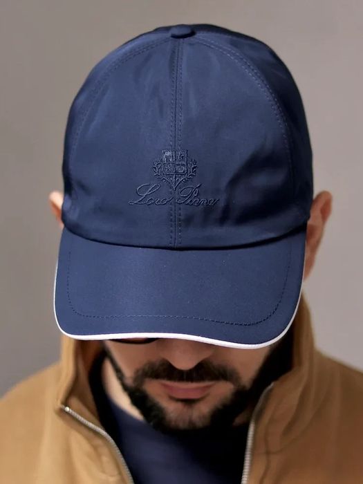 Кепка бейсболка Loro Piana 1:1 оригінал синя, преміум якість лоро піана