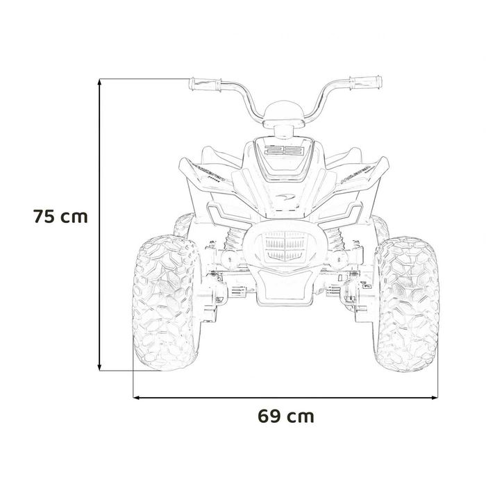 Quad McLaren Racing MCL 35 na akumulator dla dzieci - pomarańczowy