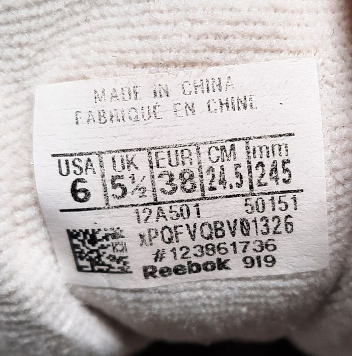 Buty Reebok Classic 38 24,5cm Białe