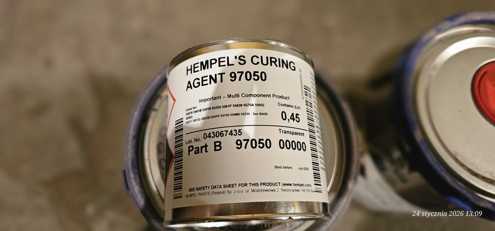 Farba Poliuretanowa HEMPEL HEMPATHANE FAST DRY 55750 RAL 8017 - Zestaw