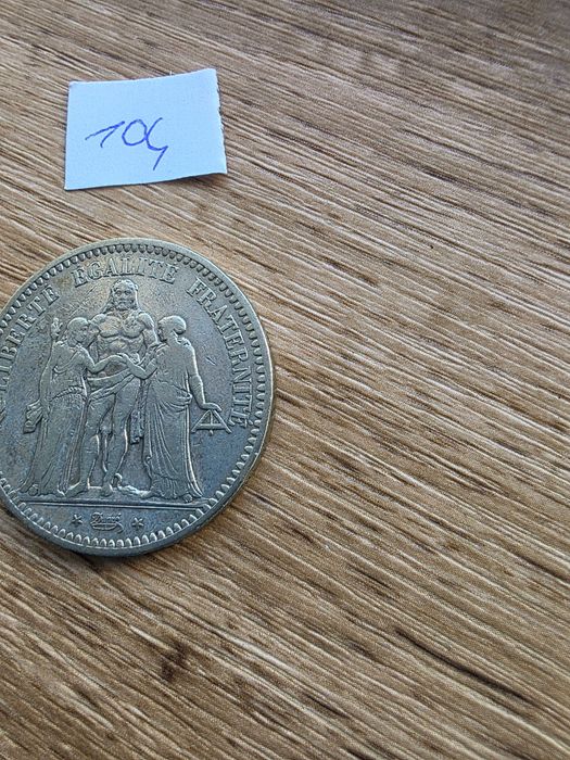 Francja 5 Franków 1849 A – Herkules – Srebro