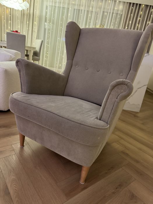 Fotel usza mk IKEA, Kelinge beżowy