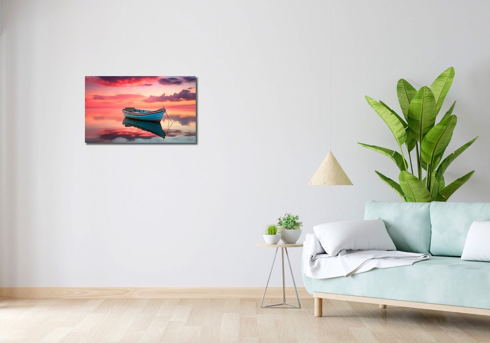 Obraz 70x40cm Spokój przed Połowem