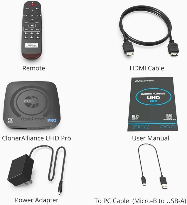 UHD Pro, gravador de vídeo 4K, HDMI Capture DVR com codec H.265/H.264,