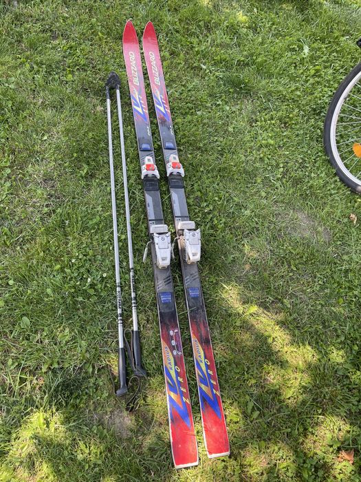 Narty 203 cm + kijki