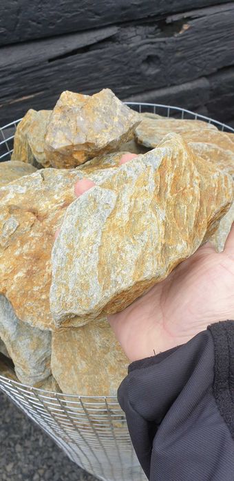 Kamień gabionowy Łupek Moon Stone 63 mm gabion do ogrodzeń ogrodu akwarium