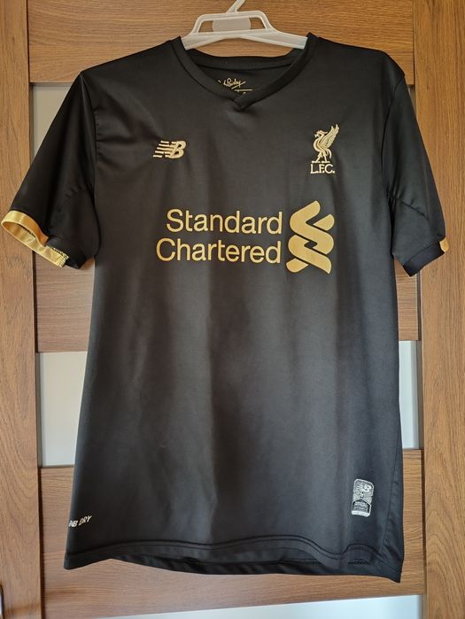 Liverpool FC A. Becker #13 Koszulka Piłkarska New Balance Czarna/Złota Rozm. L