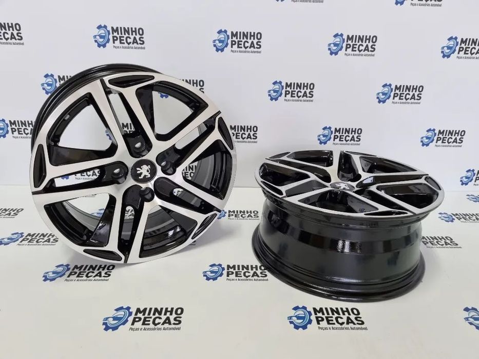 Jantes Peugeot 308 em 16 (4x108) Preto Polido