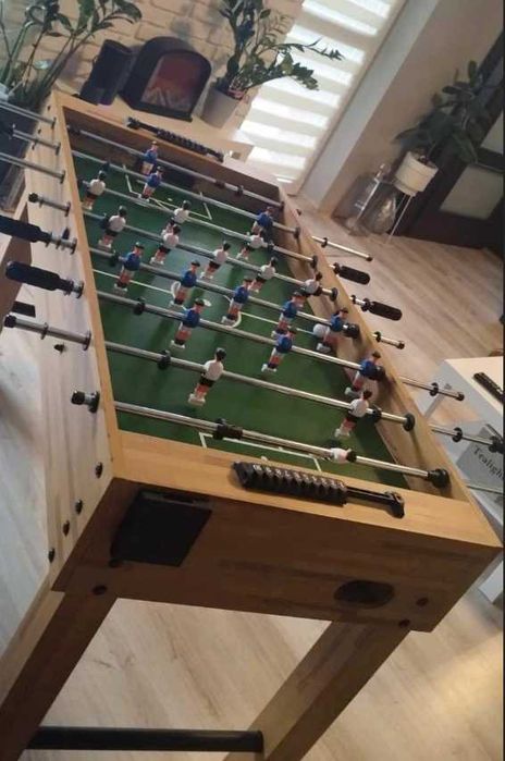 DREWNIANE PIŁKARZYKI stół do gry piłkarski trambambula