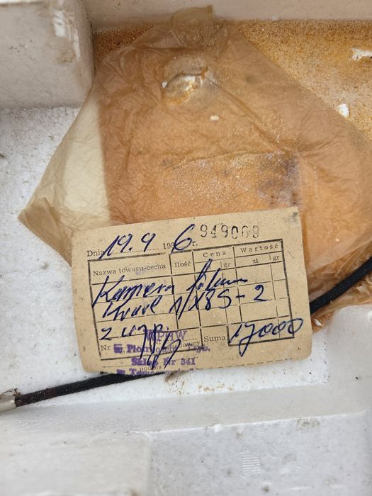 Kamera oryginał paragon dla kolekcjonera