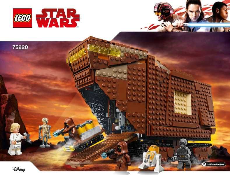 Vendo Set 75220-1 Sandcrawler com caixa e instruções, sem minifiguras