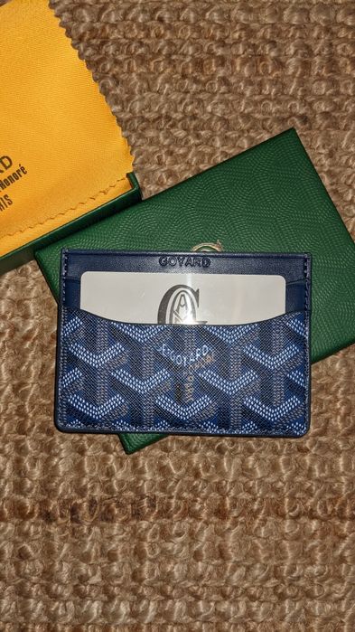 Portfel card holder Goyard w kolorze navy blue