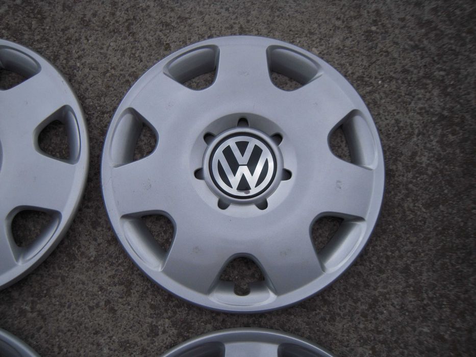 Kołpaki oryginalne VW 14'' 14 cali Polo Fox Golf komplet 4 sztuki NA SPINKI
