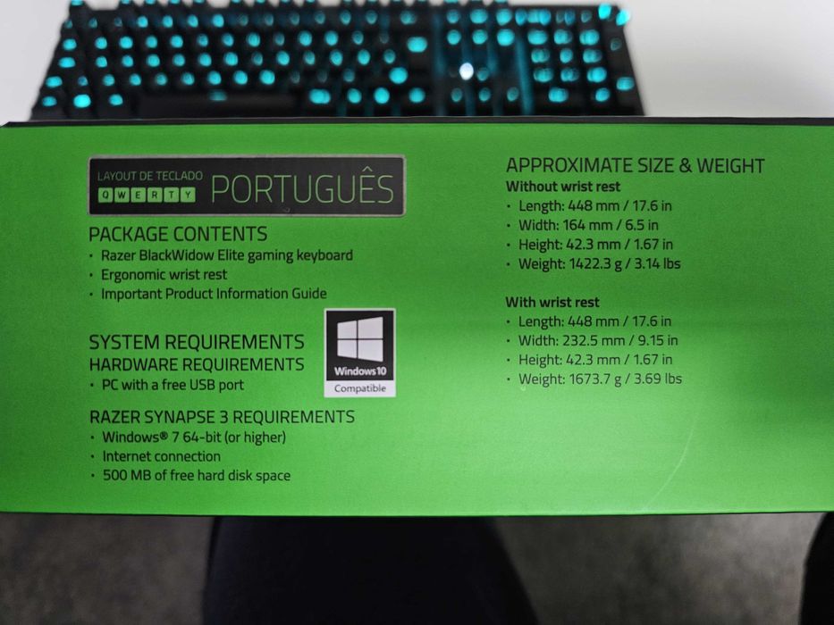 Teclado Razer BlackWidow Elite - Layout PT