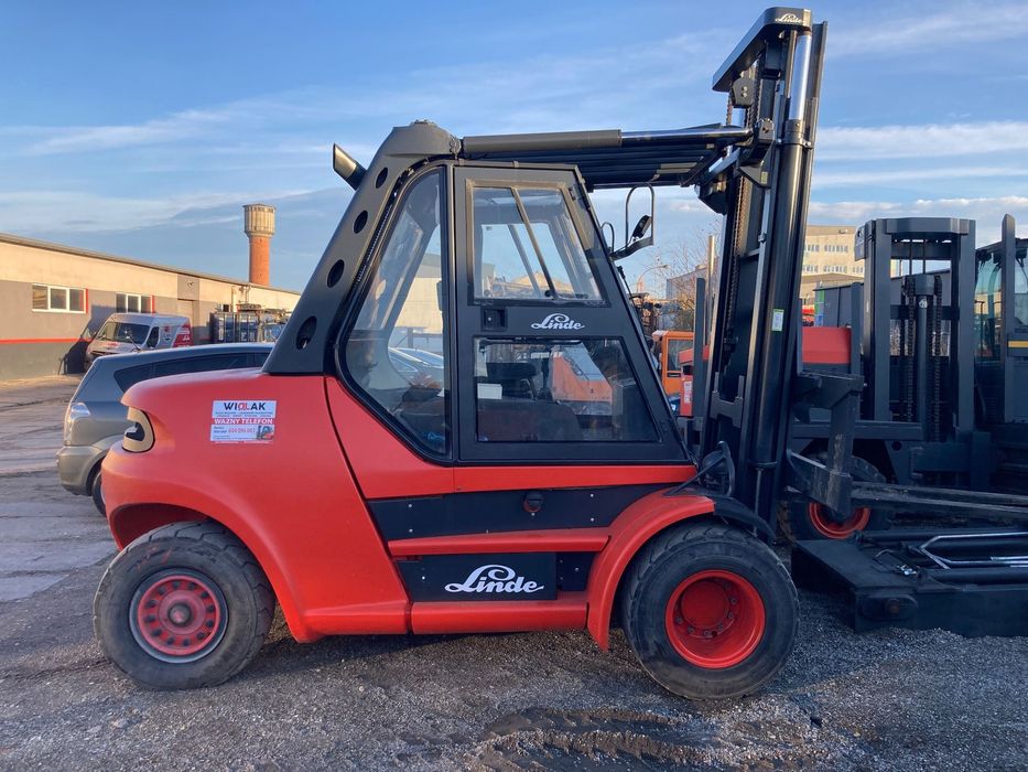 Linde [1998] WÓZEK WIDŁOWY LINDE H80D-900 DIESEL 8ton/900  stara seria, 8t na 900mm