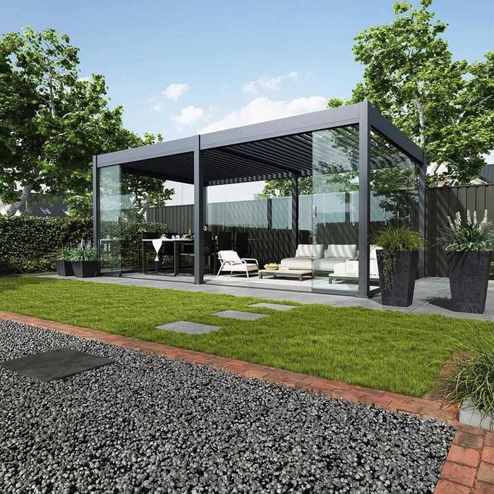 Pergola Ogrodowa - Tarasowa - Altana - Zadaszenie z lamelami GUTROOF DELUXE 6m x 3,6m