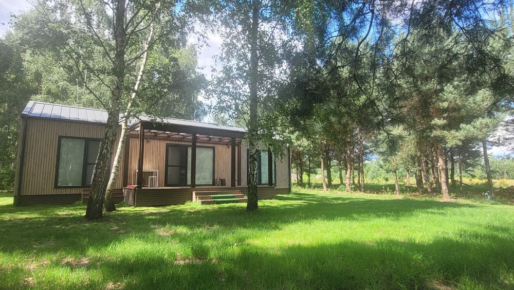 Domek Sauna Jacuzzi Mini-Golf Tyrolka Hamak Wkra własna plaża