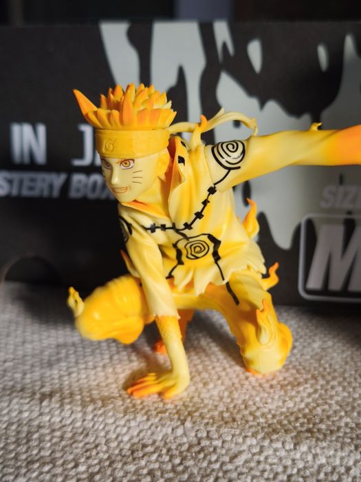 Figura Naruto Uzumaki - Modo Kurama (10cm) com Detalhes Incríveis