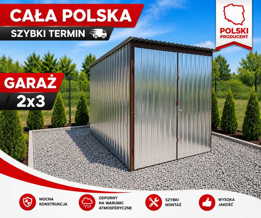Garaż blaszany I Garaże blaszane I Blaszak I Blaszaki I Schowek 2x3 2x4 3x3 3x4 / montaż CAŁA POLSKA szybki termin ! Tanie raty