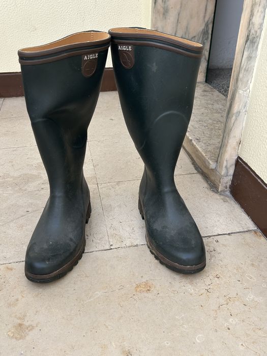Botas de agua AIGLE tamanho 42 optimo estado muito pouca itiluzaçao