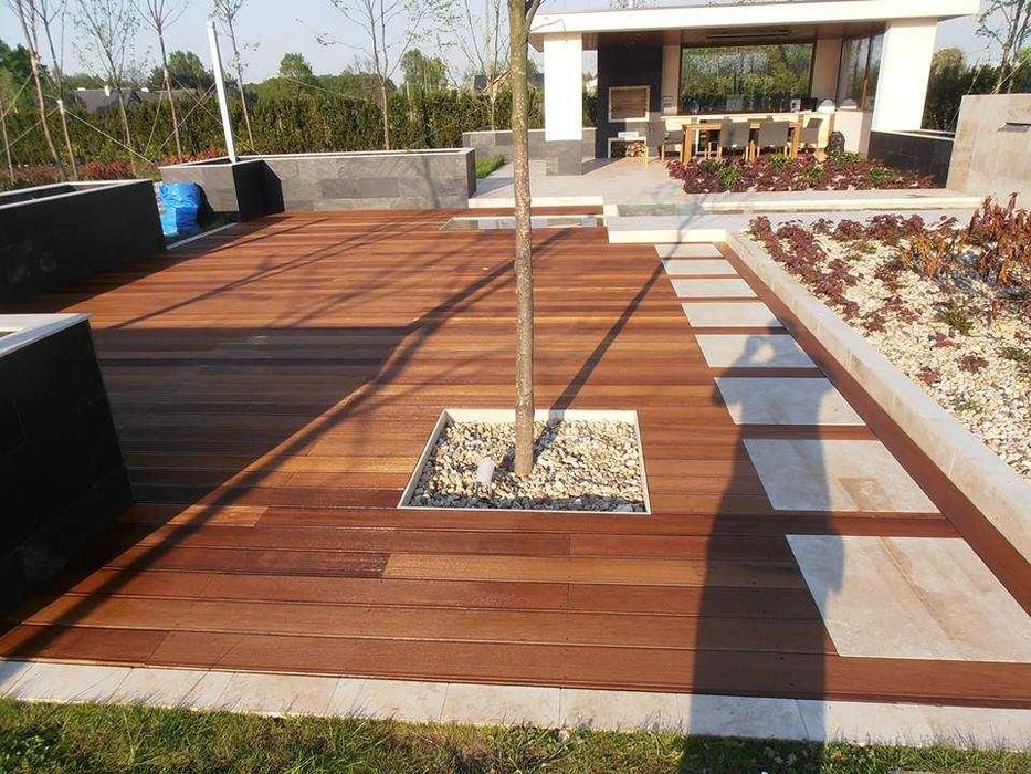 Montaż tarasów drewnianych i kompozytowych, pergoli,