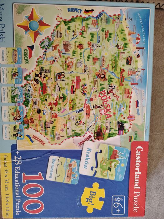 Puzzle Mapa Polski