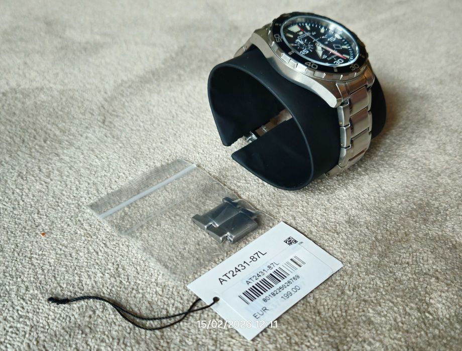 Relógio CITIZEN Eco-drive AT2431-87L a bateria solar