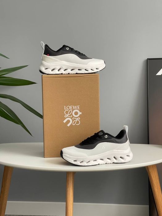 Новинка! Кросівки Loewe x On Cloudtilt 2.0 White Black • Он (біло-чорні)