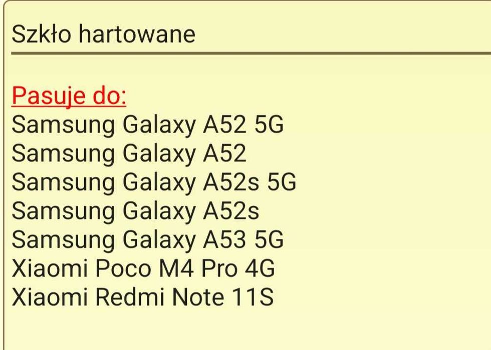 Szkło hartowane do telefonów.