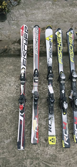 Лижі Fischer, Atomic, Salomon, Rossignol, Blizzard, Kneissl, Völkl