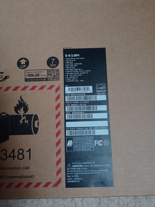 Ноутбук asus e410m