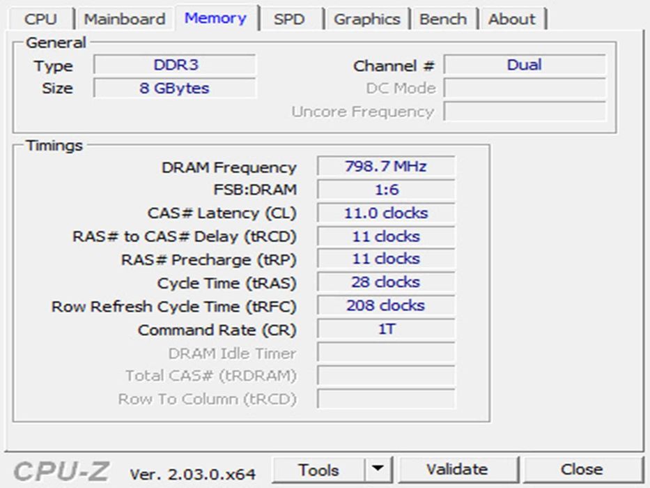 DDR3 8GB 12800 Samsung L